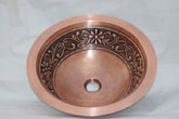 Bathroom copper sink