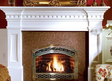 Marble fireplace